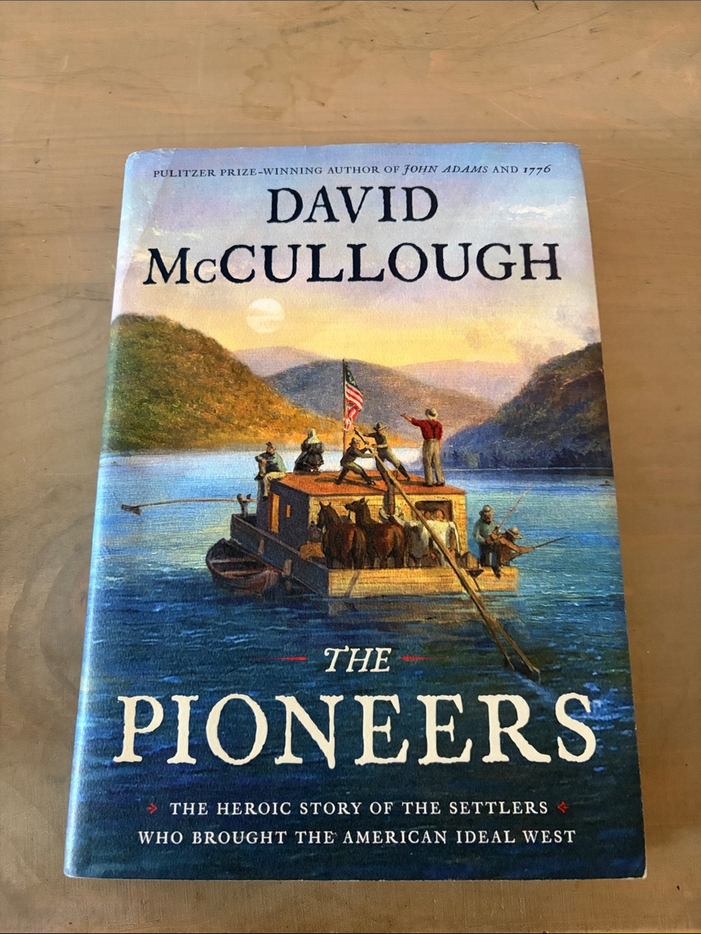 David McCullough "The Pioneers" Hardcover Book - Blue Cover